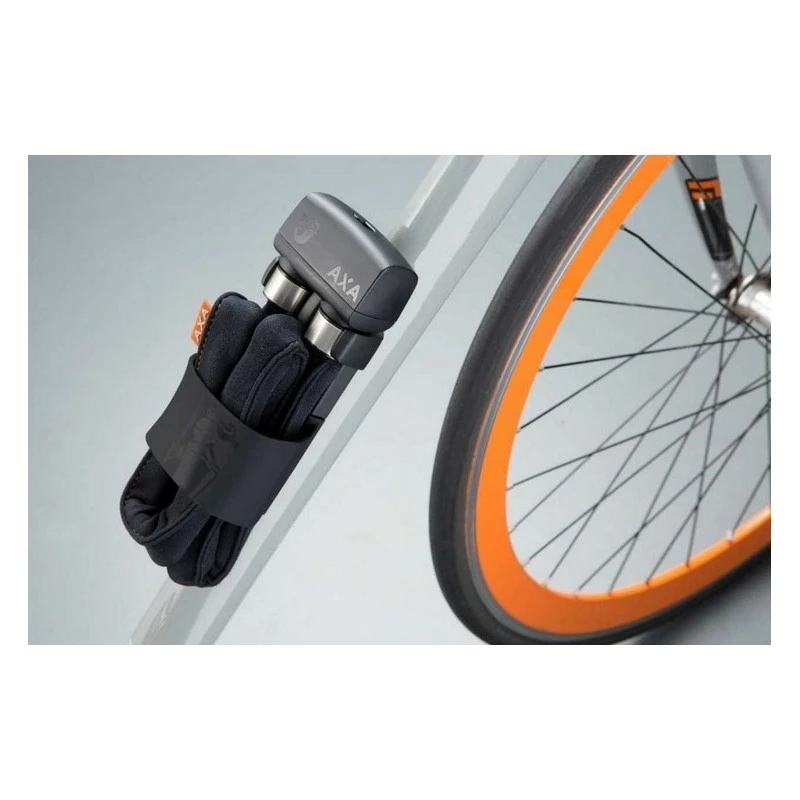 Axa Bike Security Antivol Pliable 800 Gris + Holder 4 Axa Bike Security Antivol Pliable 800 Gris + Holder – Image 2