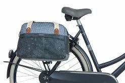 Sacoche Arrière Basil Boheme Bleu Indigo 18l -Promos Vélo Magasin basil boheme carry all bag single bike bag 18 lite 5