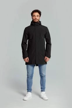 Parka Imperméable Basil Mosse Homme -Promos Vélo Magasin basil mosse bicycle rain parka men black