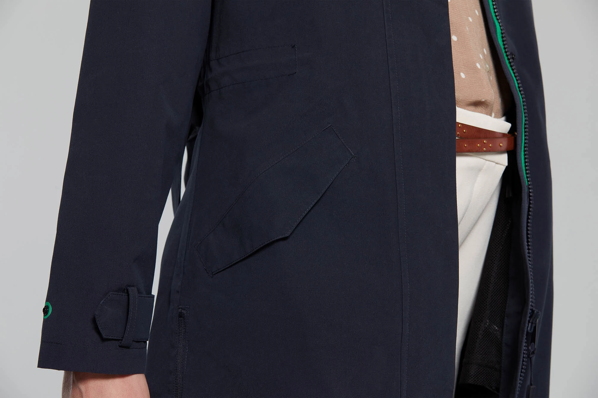 Trench Basil Mosse Femme 10 Trench Basil Mosse Femme – Image 8