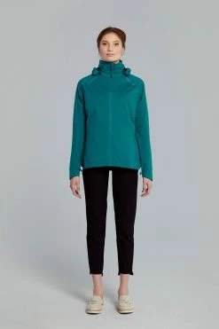 Veste Imperméable Basil Skane Femme -Promos Vélo Magasin basil skane bicycle rain jacket women green 4