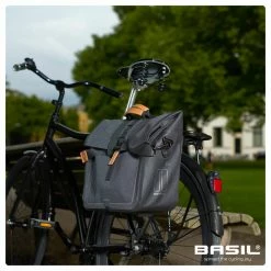 Sacoche Arrière Imperméable Basil 20 L -Promos Vélo Magasin basil urban dry business fietstas 20 liter dark gr 3