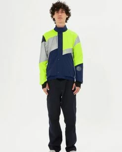 Blouson Design Réfléchissant Urban Circus Clasica 23 Blouson Design Réfléchissant Urban Circus Clasica -Promos Vélo Magasin blouson velo impermeable urban circus clasica bleu marine jaune