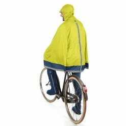 Tucano Urbano Cape De Pluie Vélo Garibaldina -Promos Vélo Magasin cape de pluie garibaldina jaune fluo vu derriere