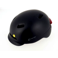 Smart4u Casque Vélo Urbain Alarme SOS -Promos Vélo Magasin casque city noir 1