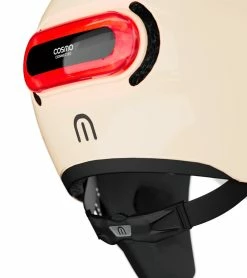 Cosmo Connected Casque Vélo Urbain Avec Feu Intégré -Promos Vélo Magasin casque lumiere velo integree femme cosmo fusion premium