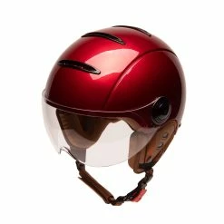 Casque Marko Helmets TANDEM Vintage -Promos Vélo Magasin casque marko helmets tandem chery urbain velo paris couleur rouge