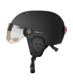 Cosmo Connected Casque Vélo Urbain Avec Feu Intégré -Promos Vélo Magasin casque velo avec lumiere cosmo ride premium noir