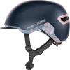 Abus Casque à Visière Design Et Réglable Hud Y (5 Modèles) -Promos Vélo Magasin casque velo femme bleu marine abus hud y midnight blue