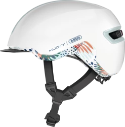 Abus Casque à Visière Design Et Réglable Hud Y (5 Modèles) 15 Abus Casque à Visière Design Et Réglable Hud Y (5 Modèles) -Promos Vélo Magasin casque velo femme visiere original abus hud y flower white