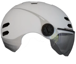 Helmet Casque Avec Visière Et Lumineux Phenix -Promos Vélo Magasin casque velo urbain premium connecte avec visiere phenix helmet