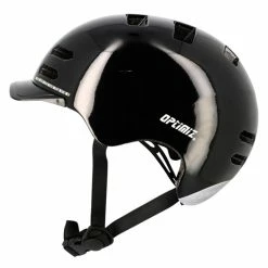 Casque Clignotant Direction Optimiz 0370 13 Casque Clignotant Direction Optimiz 0370 -Promos Vélo Magasin casque velotaf noir brillant optimiz