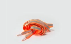 Rainette Lacets Réfléchissants Oranges -Promos Vélo Magasin lacets colores reflechissants visible obscurite visibilite securite orange matiere 900x