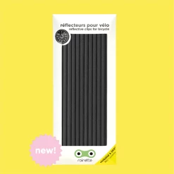 Rainette Réflecteurs Rayons Pour Vélo 15cm 9 Rainette Réflecteurs Rayons Pour Vélo 15cm -Promos Vélo Magasin long reflecteurs visibilite roue velo noir rainette
