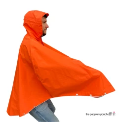 The Peoples Poncho Poncho Vélo Pluie 3.0 17 The Peoples Poncho Poncho Vélo Pluie 3.0 -Promos Vélo Magasin peoples poncho orange profil