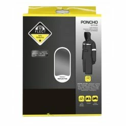 R Flect Poncho Vélo Imperméable Noir (polyvalent 2 Roues) -Promos Vélo Magasin poncho pluie velo homme