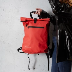 Badawin Sac à Dos Sacoche Vélo Porte Bagage Rouge -Promos Vélo Magasin sac a dos velo design colore rouge coral femme