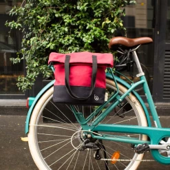Badawin Sacoche Vélo Shopping & Quotidien -Promos Vélo Magasin sac bandouliere sacoche velo femme rouge