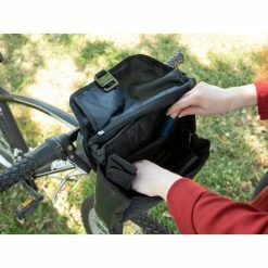 Sacoche De Guidon Hapo-G Noir Et Fixation Universelle -Promos Vélo Magasin sacoche de guidon haut de gamme 3