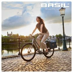 Sacoche Vélo Fantaisie Basil élégance MIK -Promos Vélo Magasin sacoche velo femme basil elegance bleu grand volume