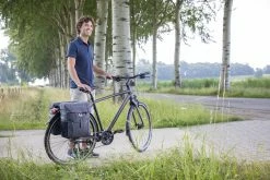 Double Sacoche Vélo New Looxs Vigo 37 Litres -Promos Vélo Magasin sacoche velo grise new looxs vigo