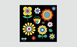 Rainette Autocollants Rétroréfléchissants Petites Fleurs -Promos Vélo Magasin stickers reflechissants visible fleurs gwe multicolore velo trottinette securite planche 900x