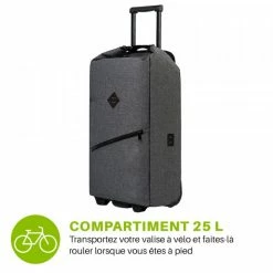 Valise Vélo Porte Bagage Wantalis Trolley -Promos Vélo Magasin valise velo porte bagages trolley wantalis litrage