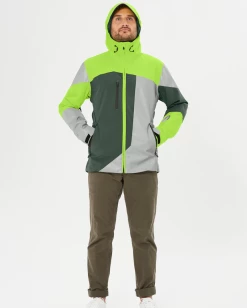 Veste Réversible Urban Circus RE POP -Promos Vélo Magasin veste velo urban circus re pop ver kaki fluo homme velo